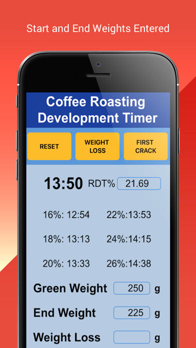 Coffee Roasting RDT Timer screenshot 4
