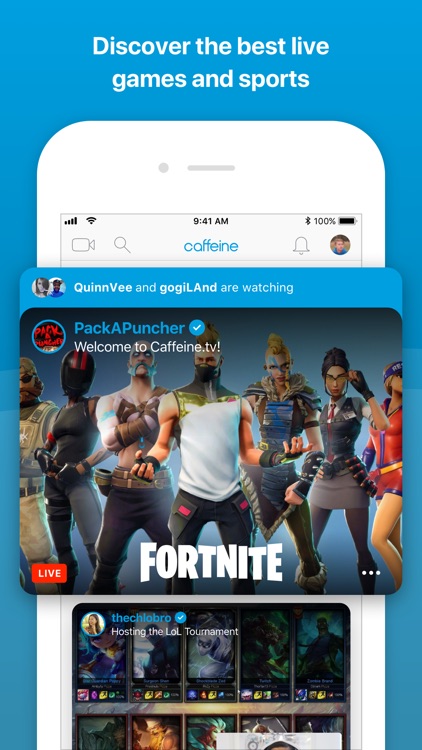 Caffeine: Live Games & Sports