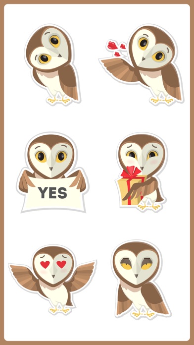 Owl don't Growl Stickers Emoji screenshot 2