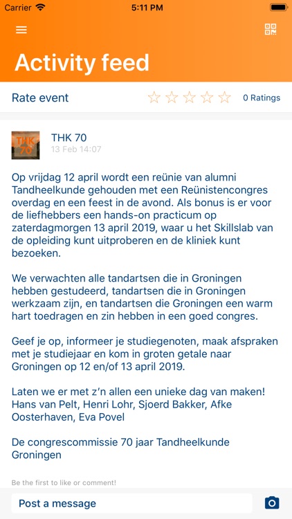 Reünistencongres Tandheelkunde