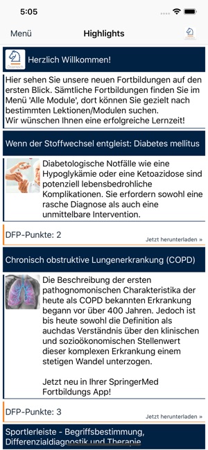 Springermed Fortbildung Dans L App Store