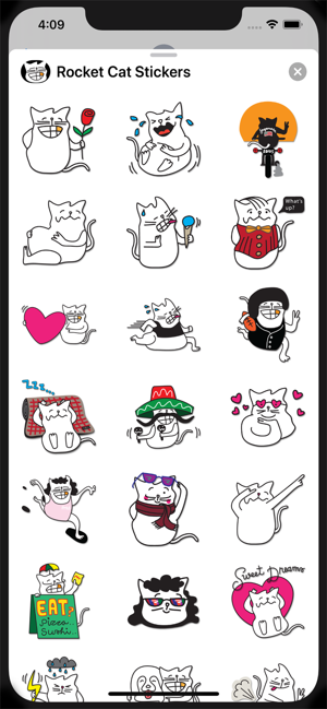 Rocket-Cat Stickers