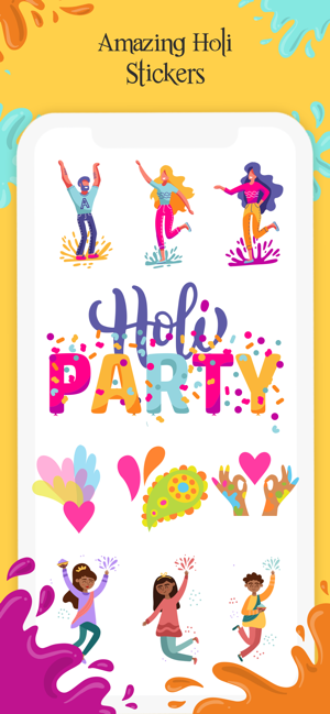 Holi Stickers - Dhuleti Emojis(圖4)-速報App