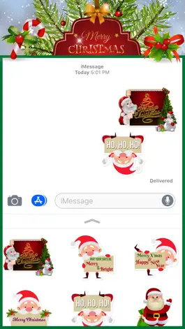 Game screenshot Santa Greetings Stickers apk