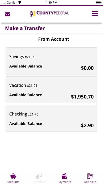 County Federal Mobile Banking screenshot-3