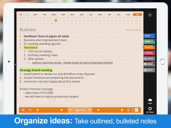 Daily Notes + Tasks screenshot
