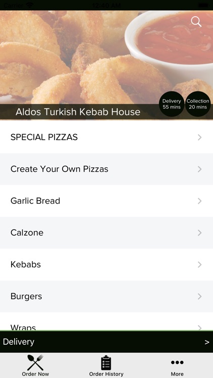 Aldos Turkish Kebab House.