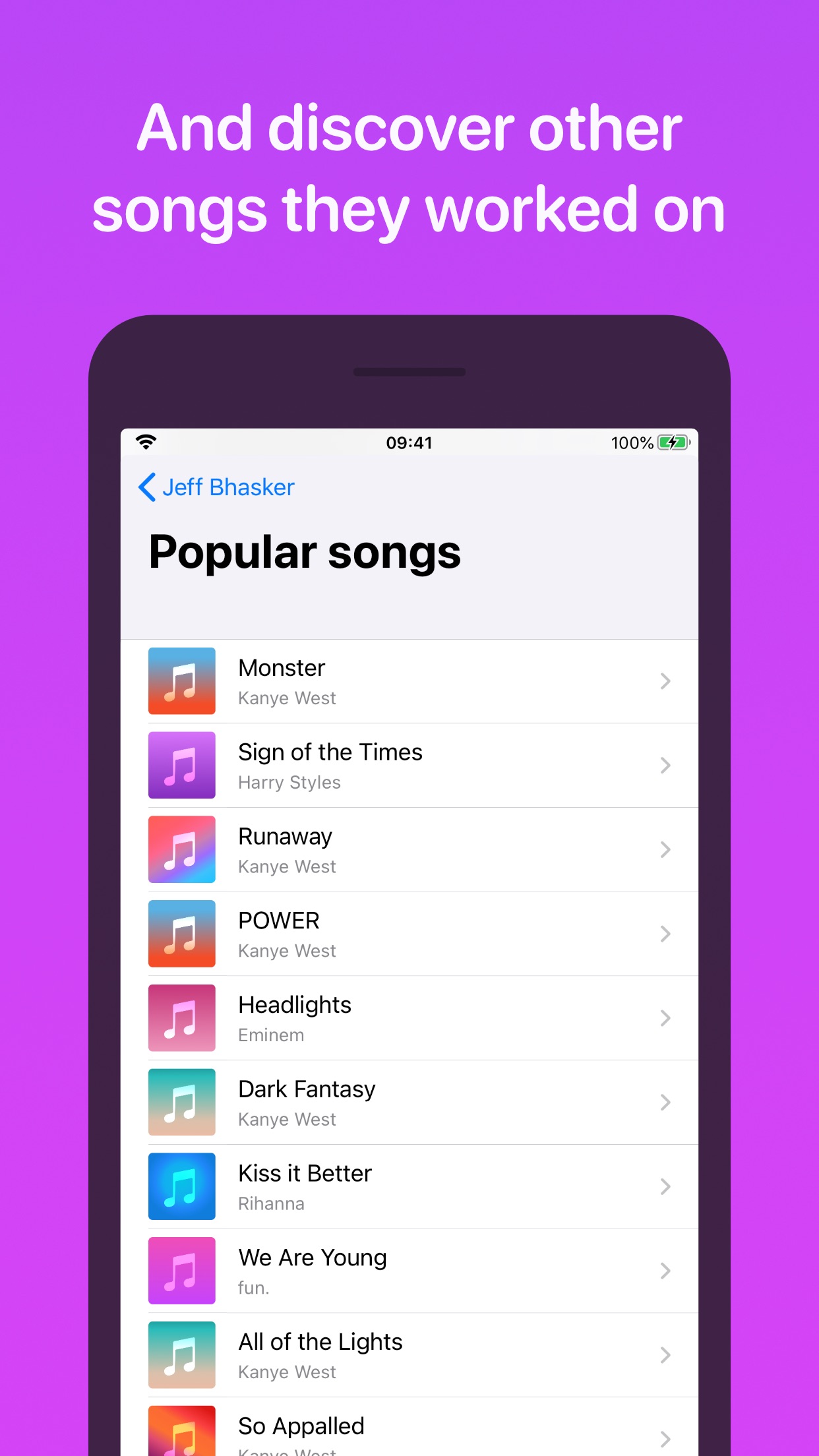 Screenshot do app MusicSmart