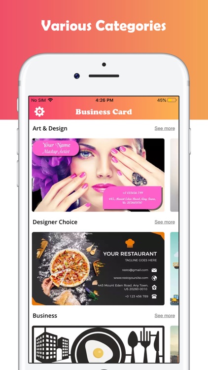 Business Card Maker - Designer screenshot-0
