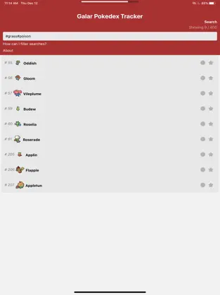 Screenshot 1 Galar Pokedex Tracker iphone