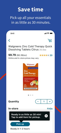 Walgreens app screenshot