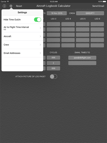 Aircraft Logbook Calculator screenshot 3