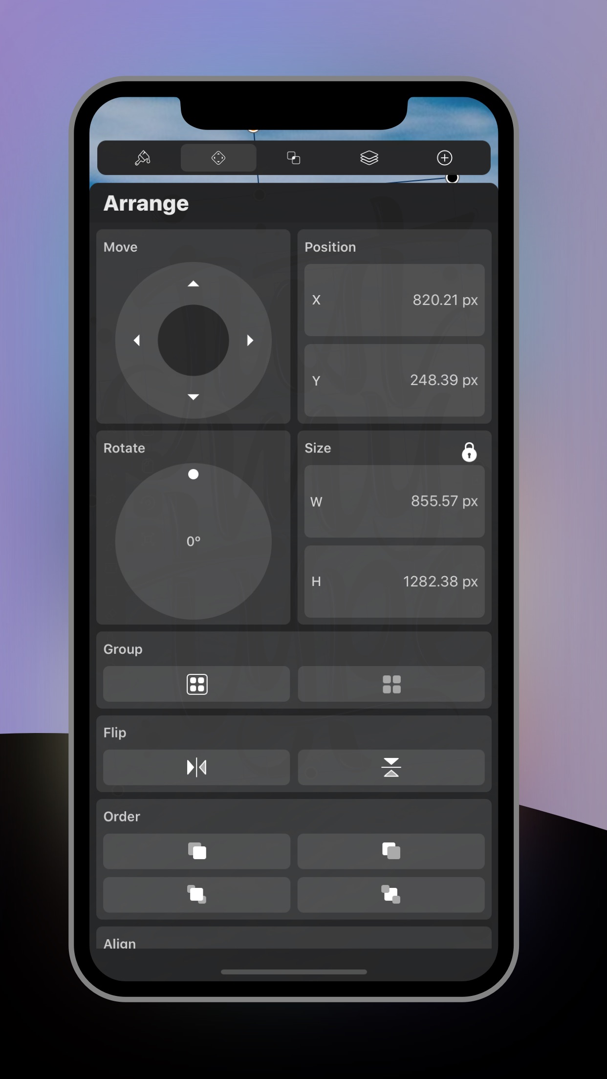 Screenshot do app Vectornator: Design Software