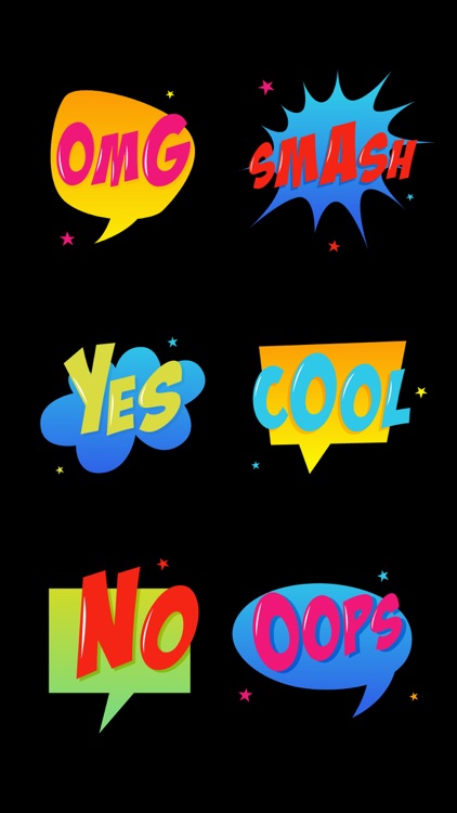 Comic Pop Art Cartoon Stickers