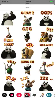 Screenshot 1 Kung Fu Panda Stickers iphone