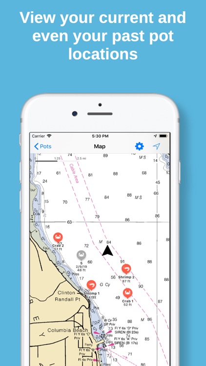 Crab and Shrimp Pot Tracker