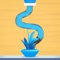 Move your fingers to make the water flow into the correct flower pot