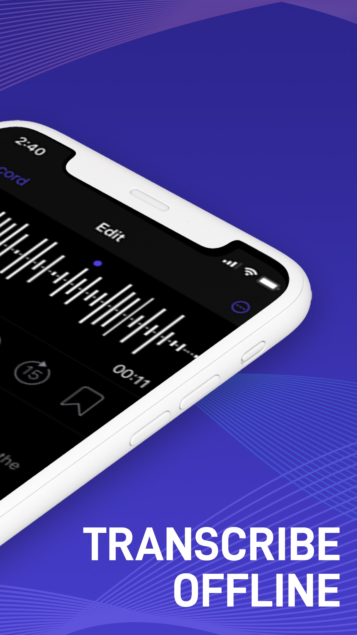 Screenshot do app Ada Dictation - Speech to Text