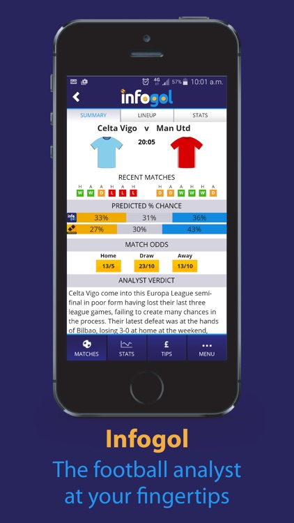Infogol – Expected Goals App