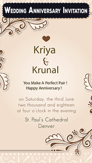 Wedding Anniversary Invitation(圖4)-速報App