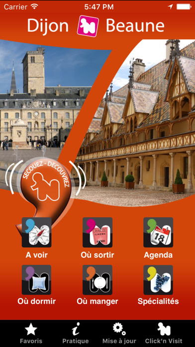 How to cancel & delete Click 'n Visit Dijon Beaune from iphone & ipad 1