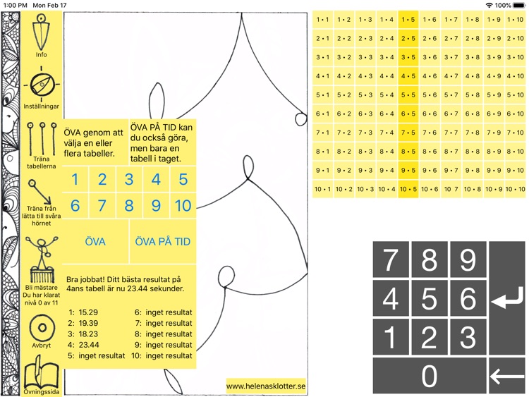 Öva multiplikationstabellen screenshot-4