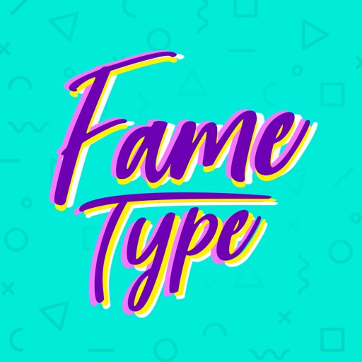 Fame Type: Words on Photos Icon