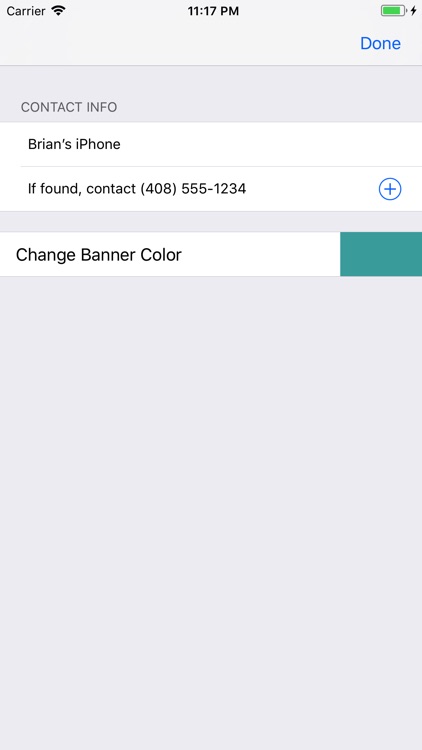 LostFound: Lock Screen Banner