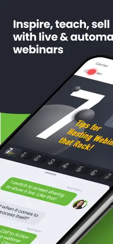 Screenshot 1 ClickMeeting Webinars Meetings iphone