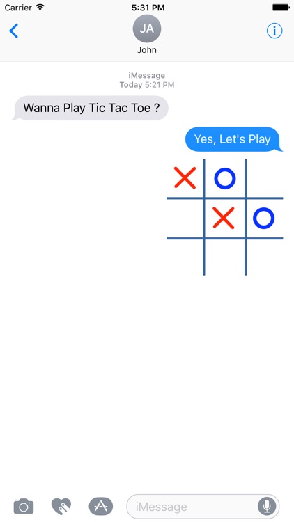 Tic Tac Toe (OX) For Messages