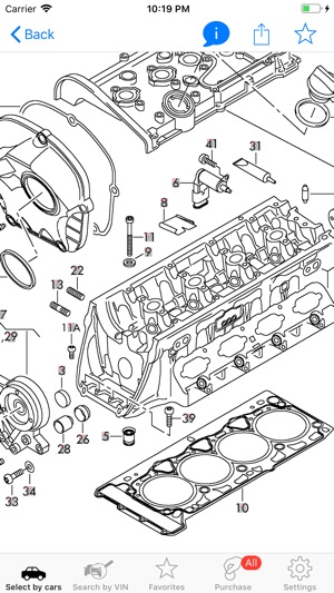Parts and diagrams for Audi