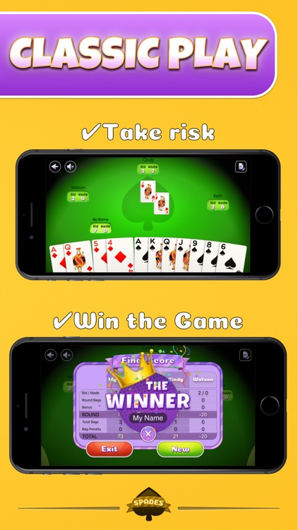 Spades Offline - Pro Card Game screenshot-4