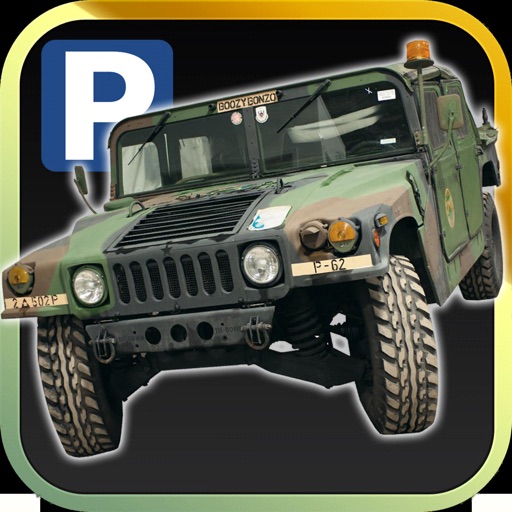 Military Trucker Parking 3D Icon