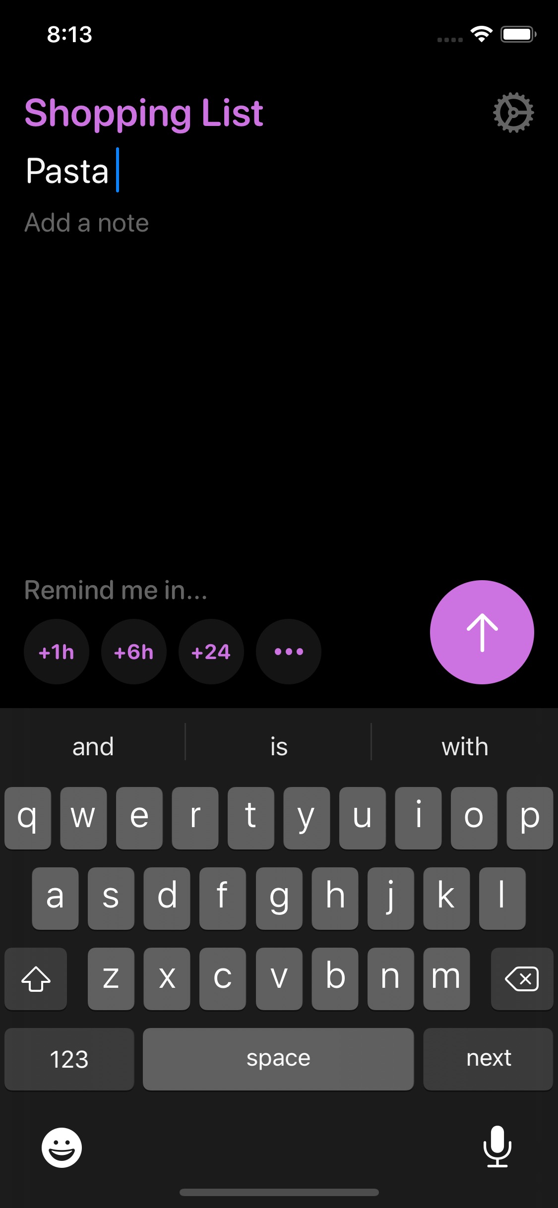 Screenshot do app Remind Me Faster