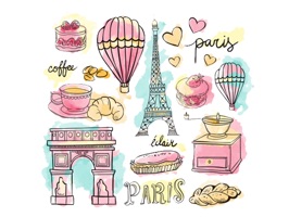 Paris City Stickers