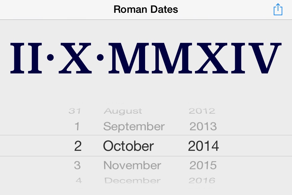 Roman Dates screenshot 2