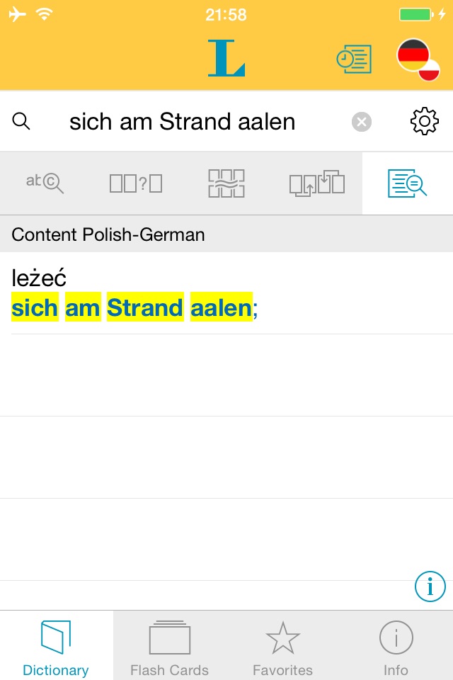 Polnisch Deutsch Wörterbuch screenshot 2