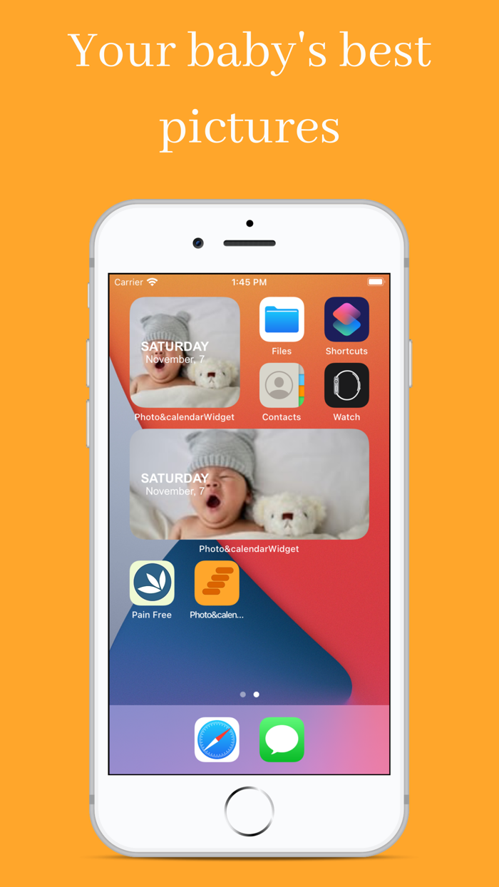 Minimal Photo Calendar Widget