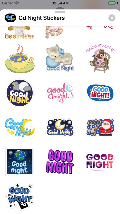 Good Night Stickers screenshot-3