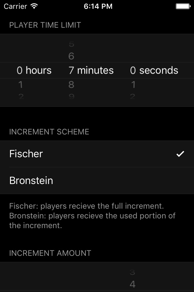 Checkmate chess timer screenshot 2