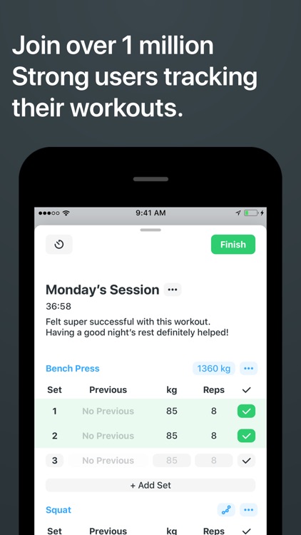 Strong Workout Tracker Gym Log screenshot-0