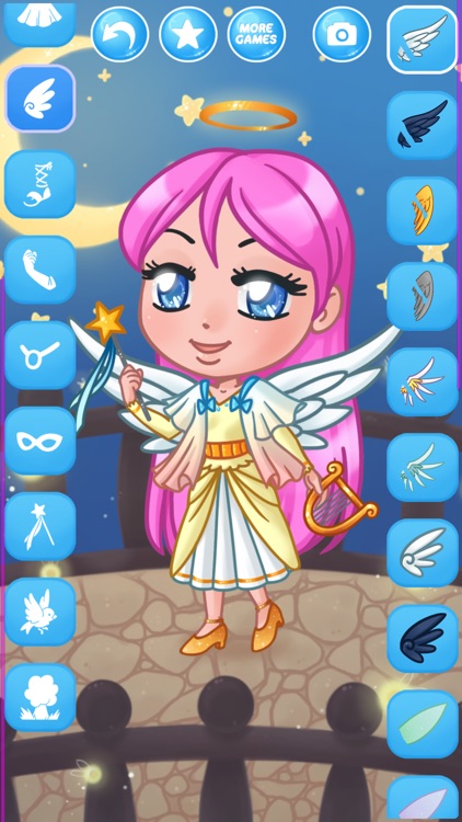 Chibi Angel Dress Up - Girls screenshot-3