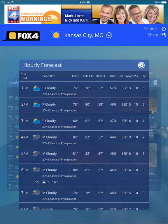 WDAF Fox 4 Kansas City Weather screenshot 4
