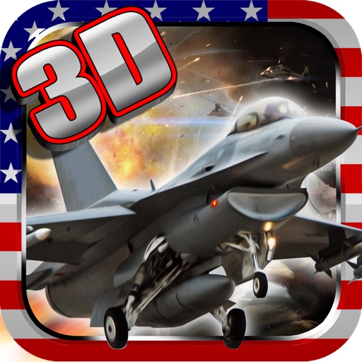 USAF Top Jet FIghter Pilot 3D : Modern air-plane Arcade Shooting Simulator iOS App