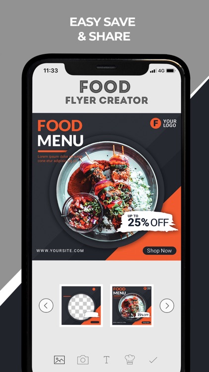 Poster Maker- Food Flyer Maker screenshot-3