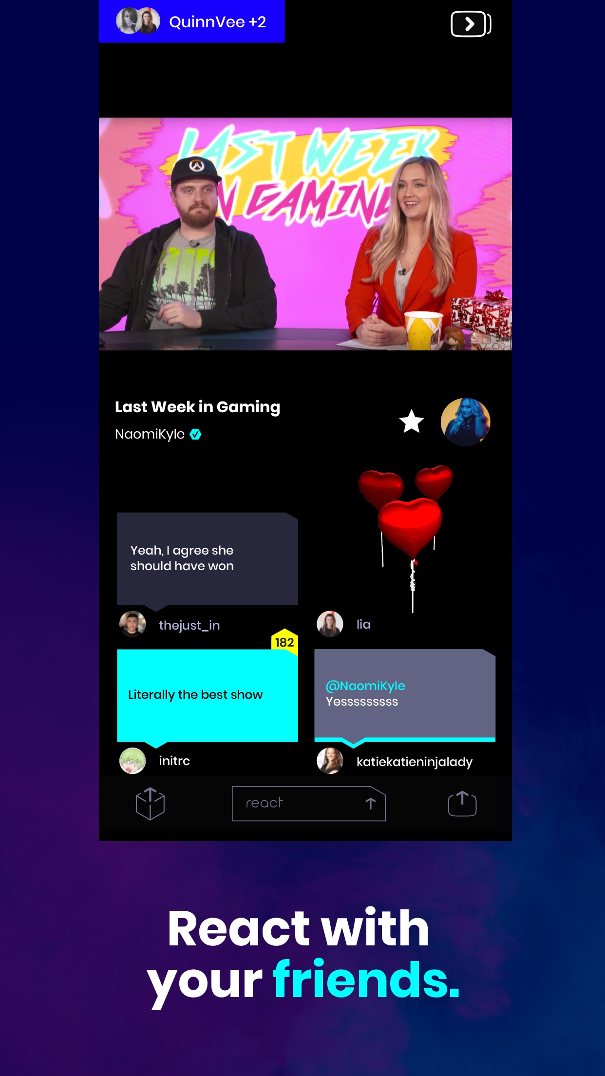 Screenshot do app Caffeine: Live Streaming