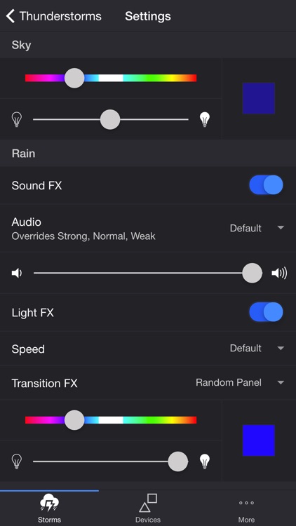 Thunderstorm for Nanoleaf