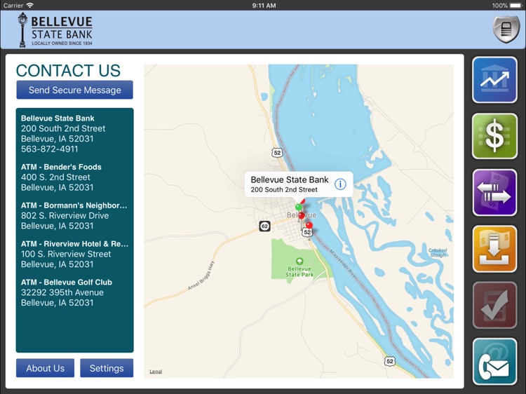 Bellevue State Bank for iPad screenshot-4