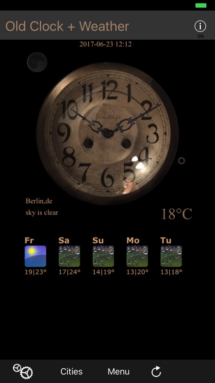 Old Clock+Weather