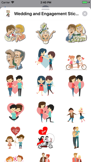 Wedding & Engagement Stickers